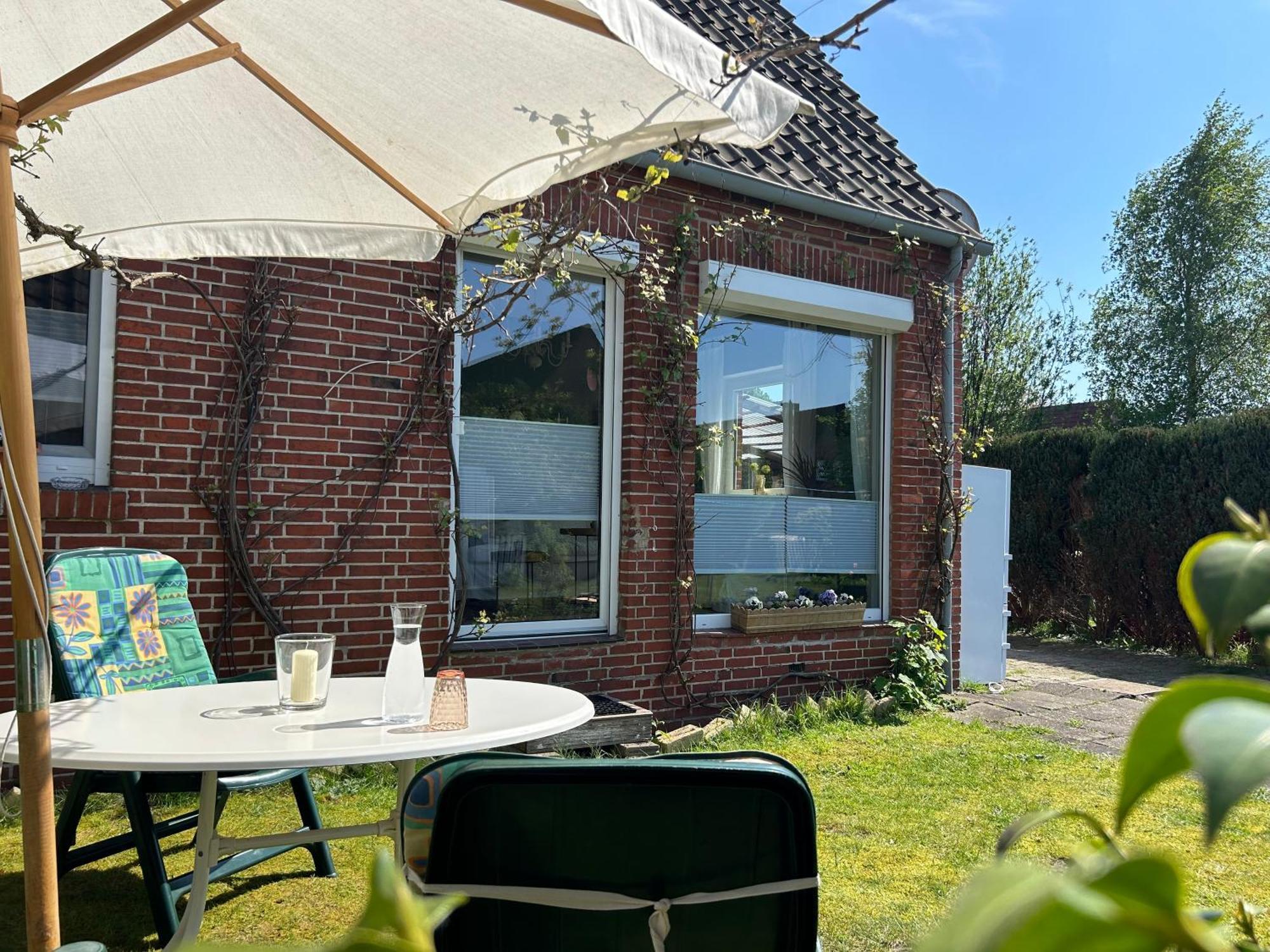 Ferienwohnung Haus Papenburg Garten Parkplatz Nordsee Экстерьер фото