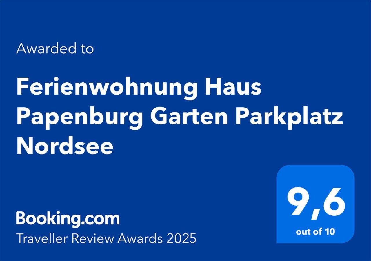 Ferienwohnung Haus Papenburg Garten Parkplatz Nordsee Экстерьер фото
